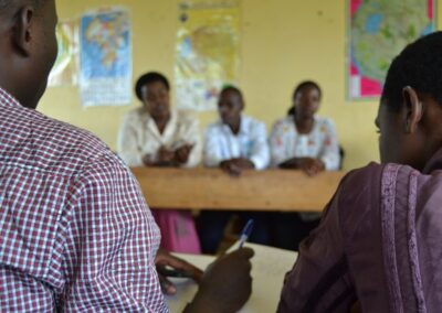 Classroom scene in Rwanda