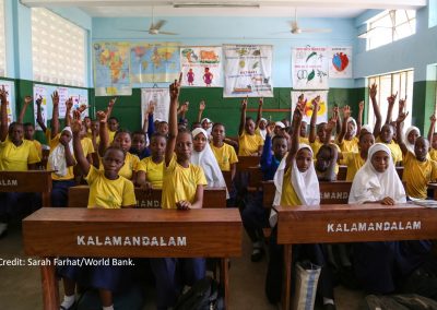 Primary Seven class in Tanzania