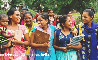 Indian women with books