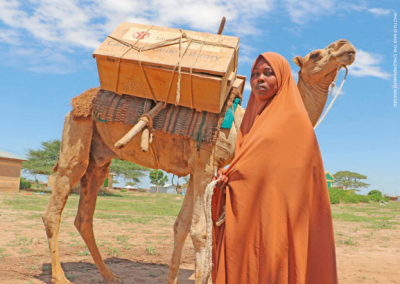 Ethiopian girl with camel