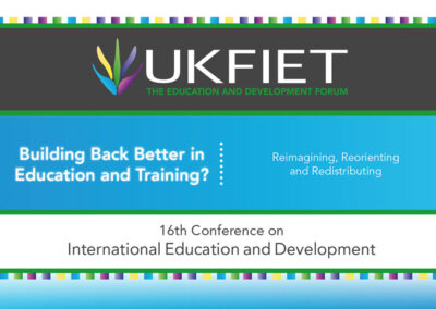 UKFIET conference Building Back Better? Reimagining , Reorienting , redistributing