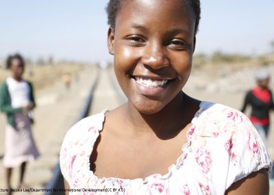 Girl smiling