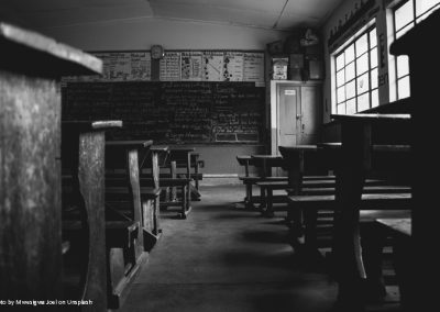 Empty class room