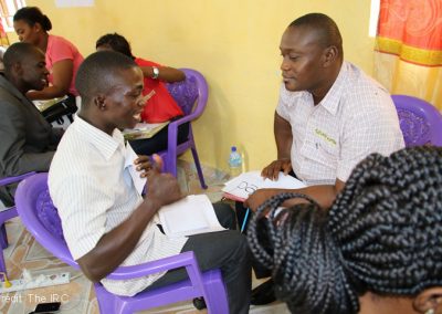 teachers doing pair work in a workshop, Sierra Leone