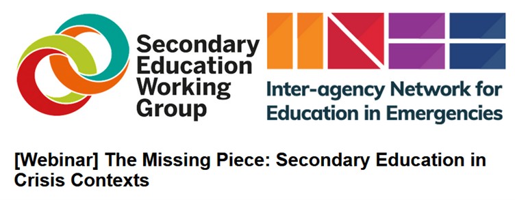 [Webinar] The Missing Piece: Secondary Education in Crisis Contexts