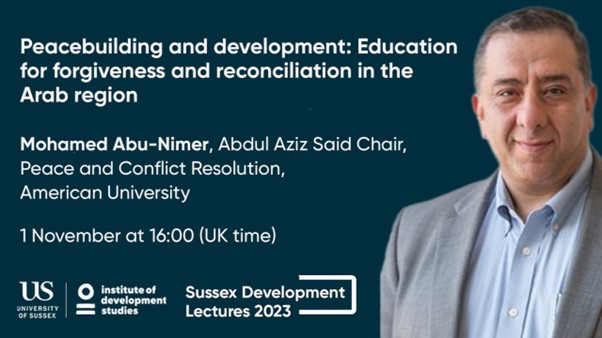 Peacebuilding and development: Education for forgiveness and reconciliation in the Arab region