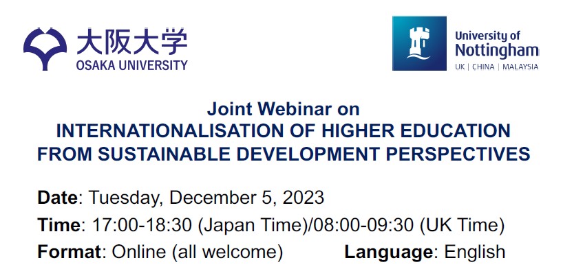 Internationalisation of Higher Education from Sustainable Development Perspectives
