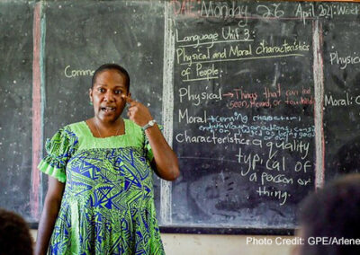 Rodecheleen Morrison, female Class 5 teacher at the Santo East School in Vanuatu.