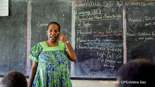 Rodecheleen Morrison, female Class 5 teacher at the Santo East School in Vanuatu.