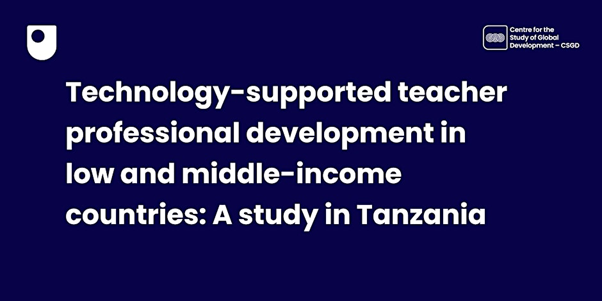 Technology-supported teacher professional development in low and middle-income countries