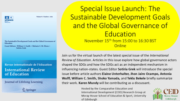 Virtual Launch: The Sustainable Development Goals and the Global Governance of Education