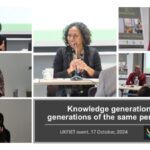 Montage of the speakers during the Knowledge generation and generations of the same perspectives event 17 October 2024