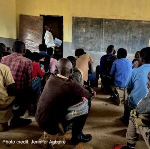 A home economics lesson in a Community School.