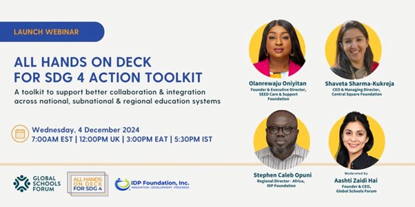 Webinar: All Hands On Deck For SDG4 Action Toolkit