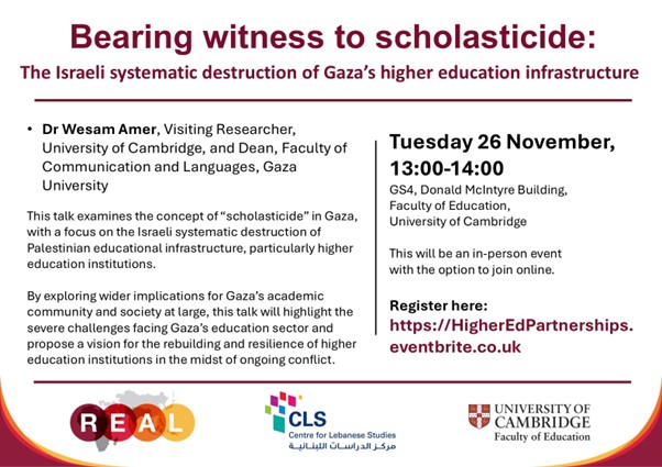 Bearing witness to scholasticide: The Israeli systematic destruction of Gaza’s higher educational infrastructure, 2023-24