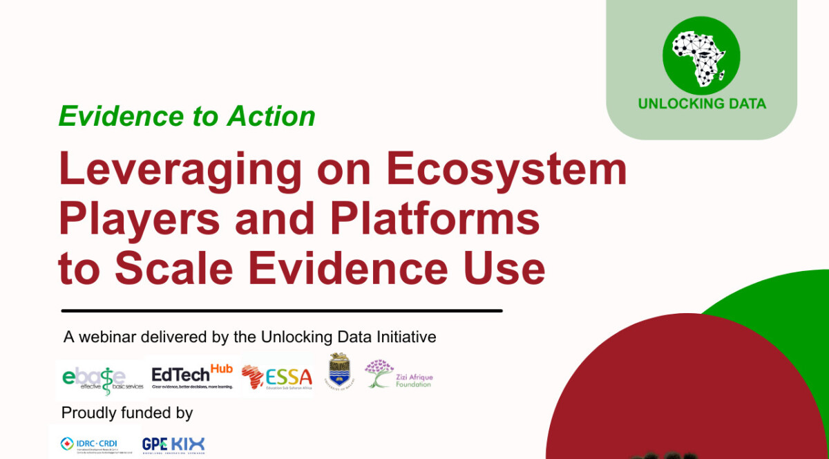 Evidence to Action: Leveraging on ecosystem players and platforms to scale evidence use