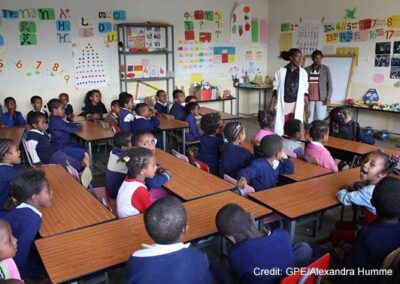 A primary classroom at Kokebe School, Addis Ababa, Ethiopia